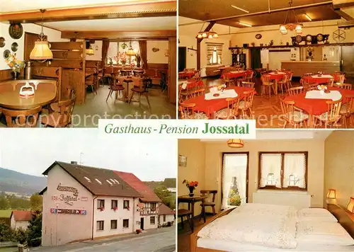 AK / Ansichtskarte Breitenbach_Herzberg Gasthaus Pension Jossatal Gastraum Fremdenzimmer Breitenbach Herzberg