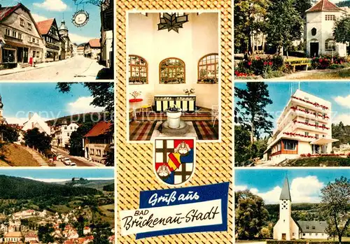 AK / Ansichtskarte Bad_Brueckenau Orts und Teilansichten Kirche Bad_Brueckenau