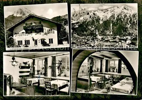 AK / Ansichtskarte Mittenwald_Bayern Gasthaus Germania Restaurant Weinstube Alpen Mittenwald Bayern