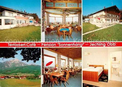 AK / Ansichtskarte Jechling Terrassen Cafe Pension Sonnenhang Panorama Alpen Jechling