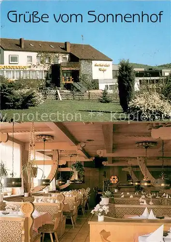 AK / Ansichtskarte Kleinaspach Hotel Sonnenhof Restaurant Garten Kleinaspach