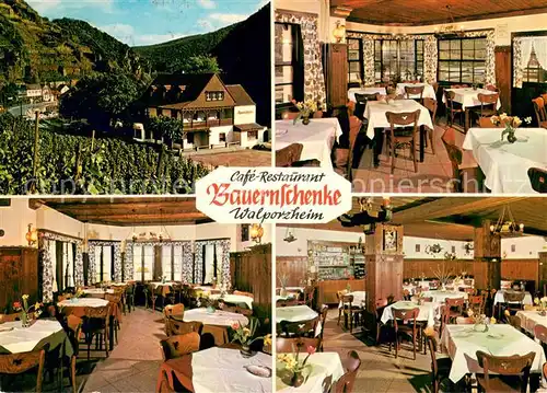 AK / Ansichtskarte Walporzheim Cafe Restaurant Bauernschenke Walporzheim