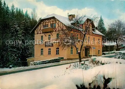 AK / Ansichtskarte Hoelle_Marxgruen Adams Hotel Hoelle im Winter Hoelle_Marxgruen