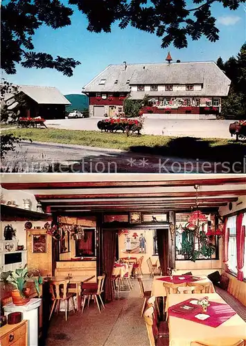 AK / Ansichtskarte Rohrhardsberg_Schonach Gasthaus Wilhelmshoehe Gastraum 