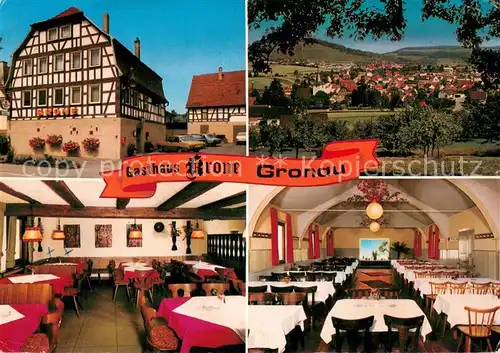 AK / Ansichtskarte Oberstenfeld Gasthaus Zur Krone Restaurant Panorama Oberstenfeld