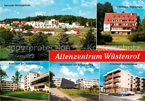 AK / Ansichtskarte Wuestenrot Georg Kropp Altenzentrum Seniorenwohnzentrum Gaestehaus Wesleyheim Altenheim Pflegeheim Wuestenrot