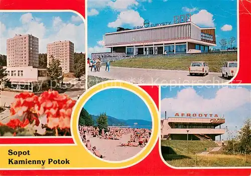 AK / Ansichtskarte Kamienny_Potok Osiedle mieszkaniowe Dom Turysty PTTK Plaza Kawiarnia Afrodyta 