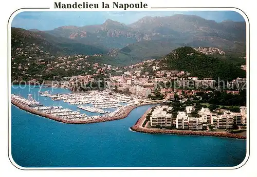 AK / Ansichtskarte Mandelieu la Napoule Le port Cote d Azur vue aerienne Mandelieu la Napoule