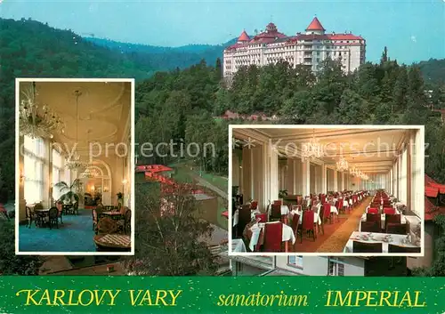 AK / Ansichtskarte Karlovy_Vary_Karlsbad Sanatorium Imperial Restaurant 