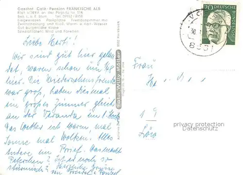 AK / Ansichtskarte Vorra_Pegnitz Gasthof Pension Fraenkische Alb Panorama Blick ins Tal Vorra Pegnitz