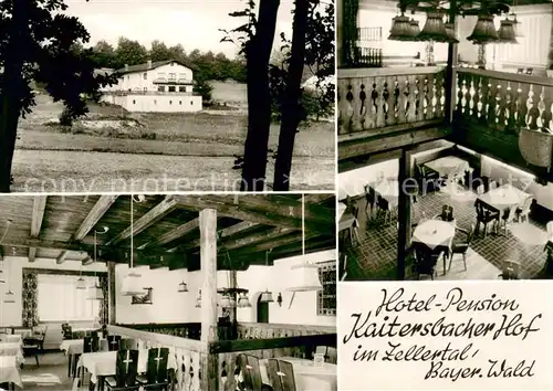 AK / Ansichtskarte Kaitersbach Hotel Pension Kaitersbacher Hof im Zellertal Bayerischer Wald Kaitersbach