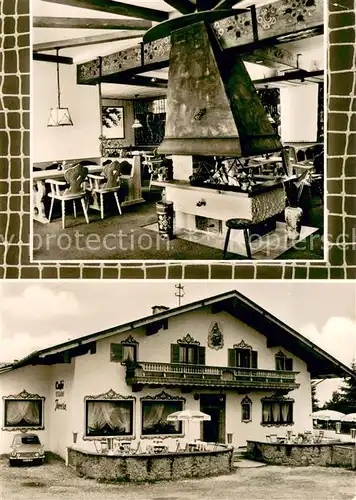 AK / Ansichtskarte Heiligblut_Rosenheim Hotel Cafe Theresia Kaminzimmer 