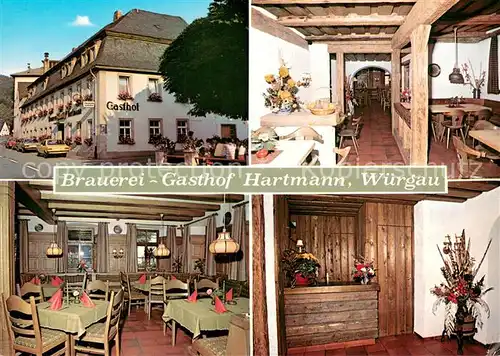 AK / Ansichtskarte Wuergau Brauerei Gasthof Hartmann Restaurant Wuergau