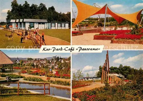 AK / Ansichtskarte Nuembrecht Kurpark Cafe Panorama Tiergehege  Nuembrecht