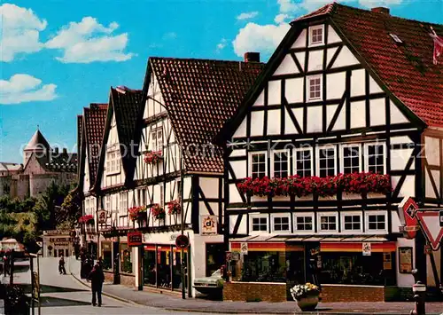 AK / Ansichtskarte Waldeck_Edersee Altstadt Fachwerkhaeuser Waldeck Edersee