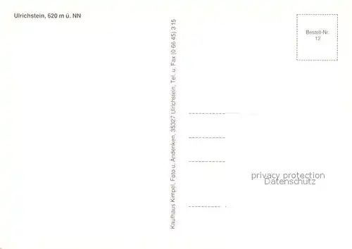 AK / Ansichtskarte Ulrichstein Naturpark Hoher Vogelsberg Heimatmuseum Zollhaus 15. Jhdt. Aussichtsturm Burgruine Ulrichstein