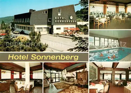 AK / Ansichtskarte Riedelbach Hotel Sonnenberg Restaurant Hallenbad Naturpark Hochtaunus Riedelbach
