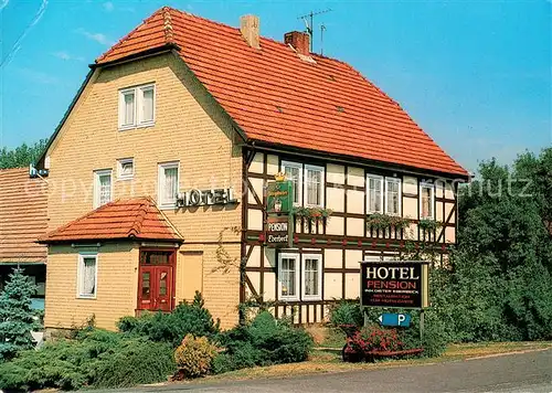 AK / Ansichtskarte Kirchheim_Hessen Hotel Pension Ederbeck Fachwerk Kirchheim Hessen