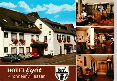 AK / Ansichtskarte Kirchheim_Hessen Hotel Eydt Restaurant Empfang Kirchheim Hessen