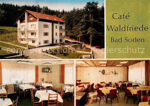 AK / Ansichtskarte Bad_Soden_Stolzenberg Cafe Hotel Pension Waldfriede Restaurant Bad_Soden_Stolzenberg