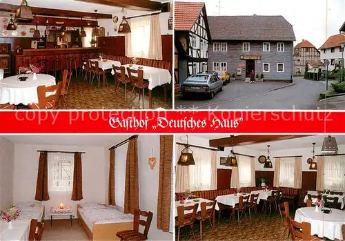 AK / Ansichtskarte Neu Eichenberg Gasthof Deutsches Haus Restaurant Fremdenzimmer Neu Eichenberg