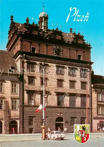 AK / Ansichtskarte Plzen_Pilsen Renesancni radnice postavena v letech Plzen Pilsen