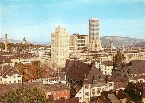 AK / Ansichtskarte Jena_Thueringen Stadtblick mit VEB Carl Zeiss Jena Jena Thueringen