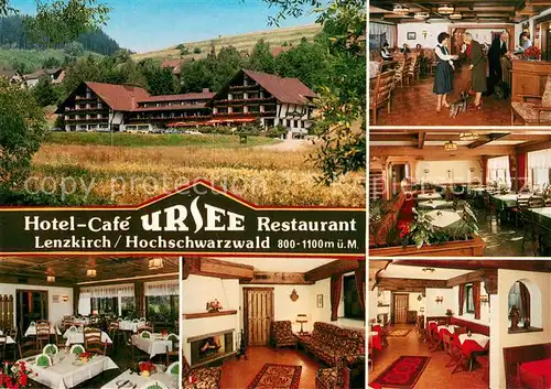 AK / Ansichtskarte Lenzkirch Hotel Restaurant Ursee Gastraeume Kaminzimmer Lenzkirch