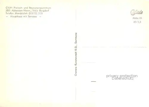 AK / Ansichtskarte Abbensen_Wedemark CVJM Freizeit und Begegnungszentrum Abbensen Wedemark