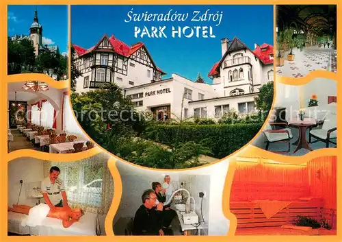 AK / Ansichtskarte Swieradow_Zdroj_Bad_Flinsberg Park Hotel Gastraeume Massage Therapie Sauna Swieradow_Zdroj