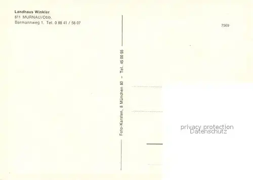 AK / Ansichtskarte Murnau_Staffelsee Landhaus Winkler Murnau_Staffelsee