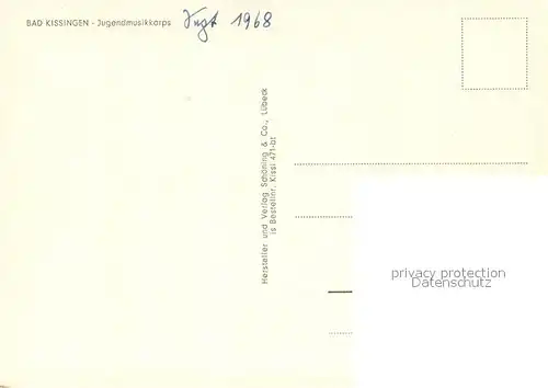 AK / Ansichtskarte Bad_Kissingen Jugendmusikkorps Schloss Wasserspiele Bad_Kissingen