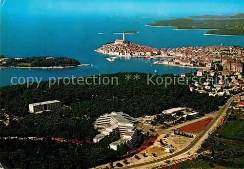 AK / Ansichtskarte Rovinj_Rovigno_Istrien Fliegeraufnahme 