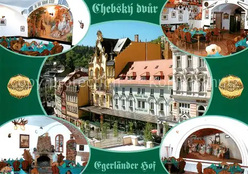 AK / Ansichtskarte Karlovy_Vary_Karlsbad Egerlaender Hof Gastraeume 