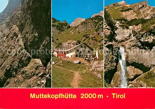 AK / Ansichtskarte Imst_Tirol Muttekopfhuette Wasserfall Imst_Tirol