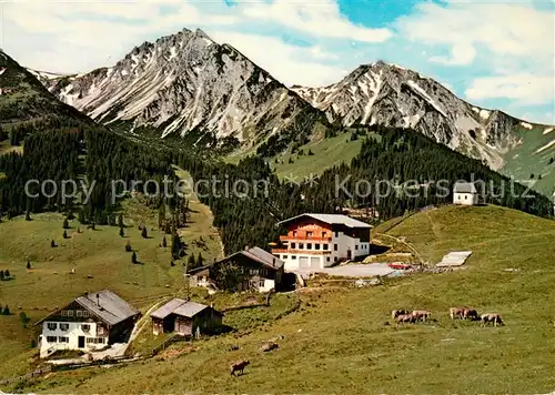 AK / Ansichtskarte Zoeblen Gasthof Zugspitzblick mit Pontenund Bscheisser Zoeblen