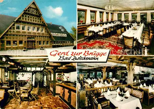 AK / Ansichtskarte Bad_Zwischenahn Jagdhaus Elden am See Speisesaal Gastraeume Bar Bad_Zwischenahn