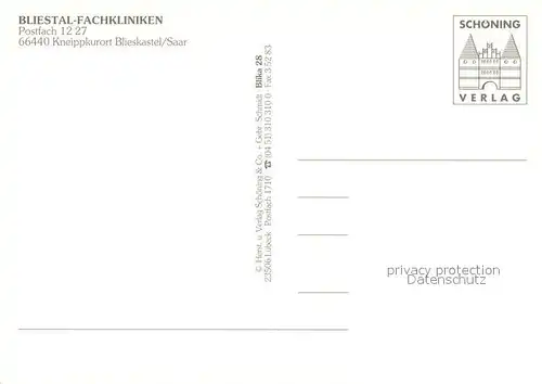 AK / Ansichtskarte Blieskastel Bliestal Fachkliniken Teilansichten Blieskastel