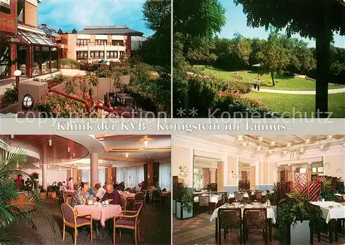 AK / Ansichtskarte Koenigstein_Taunus Klinik der KVB Paark Speisesaal Gastraum Koenigstein_Taunus