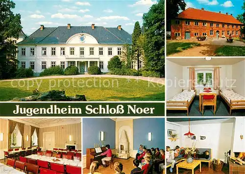 AK / Ansichtskarte Noer Jugendheim Schloss Noer Zimmer Speisesaal Musikzimmer  Noer