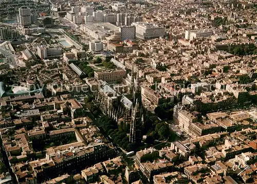 AK / Ansichtskarte Bordeaux Vue generale sur la cathedrale St Andre Le nouveau quartier et les Jardins de Gambetta Bordeaux