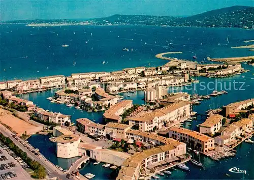 AK / Ansichtskarte Port_Grimaud Cite lacustre realise par Etige et Manera SA Vue panoramique aerienne Port Grimaud