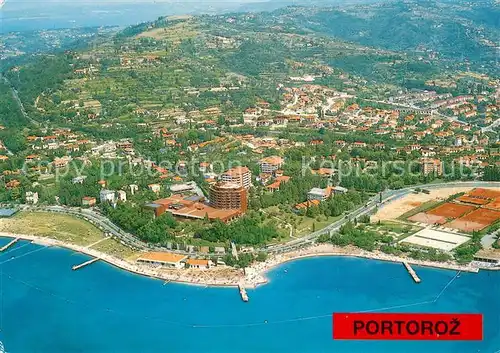 AK / Ansichtskarte Portoroz Fliegeraufnahme Portoroz