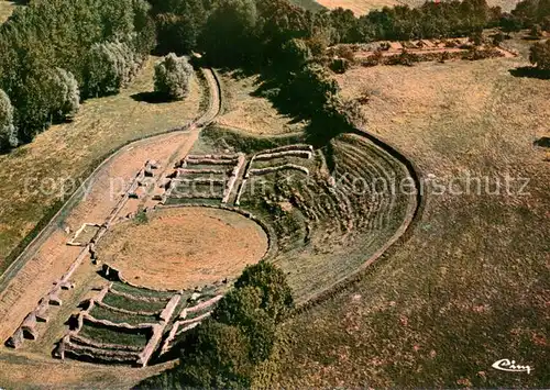 AK / Ansichtskarte Sanxay Ruines Gallo Romaines Le theatre Vue aerienne Sanxay