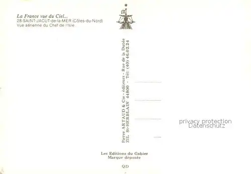 AK / Ansichtskarte Saint Jacut de la Mer Vue aerienne du Chef de l Isle Saint Jacut de la Mer