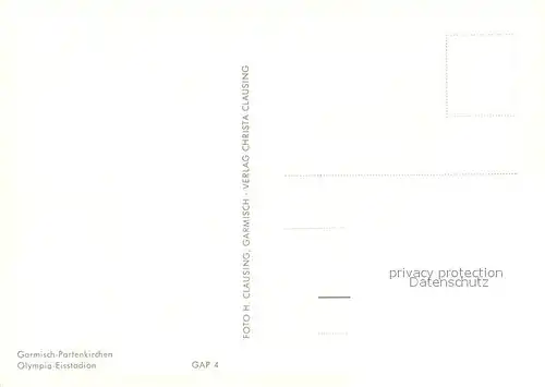 AK / Ansichtskarte Garmisch Partenkirchen Olympia Eisstadion Garmisch Partenkirchen