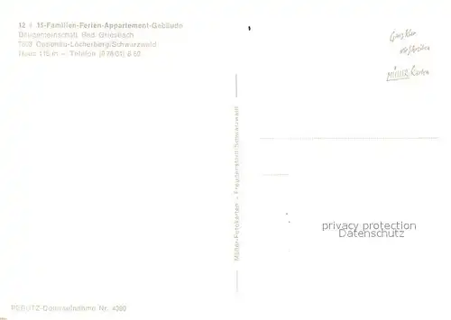 AK / Ansichtskarte Loecherberg Familien Ferien Appartements Bad Griesbach Panorama Balkon Loecherberg