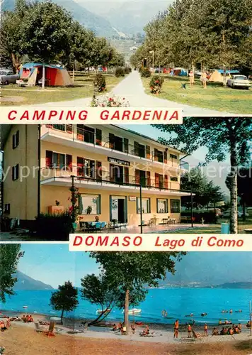 AK / Ansichtskarte Domaso Camping Gardenia Gasthaus Strandpartie Domaso