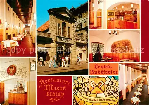 AK / Ansichtskarte Ceske_Budejovice Restaurace Masne kramy Ceske Budejovice
