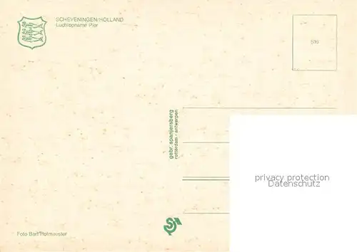 AK / Ansichtskarte Scheveningen Luchtopname pier Scheveningen